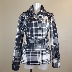 Ashley Black & White Checkered Tailored Jacket